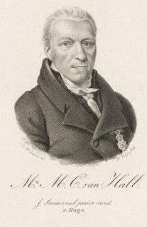 Portrait of Maurits Cornelis van Hall, print, Portrait of the Amsterdam lawyer and notary Maurits