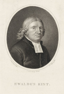 Portrait of Ewaldus Kist, print, minister in Dordrecht., printmaker: attributed to workshop of