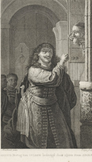 Adolf van Gelre threatens his father who is in prison, 1465, Arnoud Duke of Gelre threatened by his