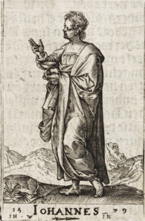 St. John the Evangelist, John, Christ and the twelve apostles, and St. Paul, print, book