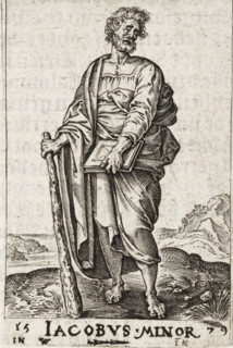 St. James the Less, Jacobus Minor, Christ and the twelve apostles, and St. Paul, print, book