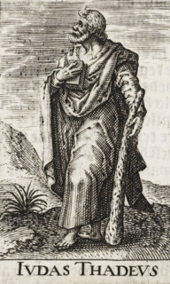 H. Judas Thaddeus, Ivdas Thadevs, Christ and the twelve apostles, and Saint Paul, print, book