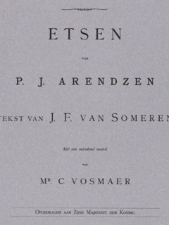 Cover for 'Moderne Kunst in Nederland. Etchings by PJ Arendzen, text by JF Someren', issue 29,