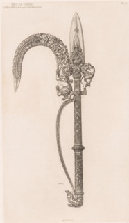 Elephant hook (ankus), Croc de Cornac, print, book illustration, Numbered top right: Pl. 2.,