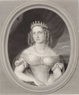 Portrait of Anna Paulowna Romanowa, Queen of the Netherlands, print, check stamp: 'Frans Buffa en