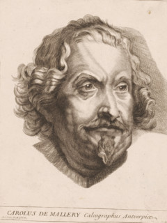 Portrait of Karel van Mallery, print, printmaker: Suzanne Silvestre, after painting by Anthony van