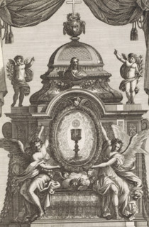 Tabernacle with a medallion with chalice and host, Tabernacoli da ornare e abellire di Altari,