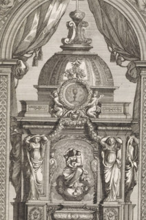 Tabernacle with a painting of Mary and Child, Tabernacoli da ornare e abellire di Altari, print,