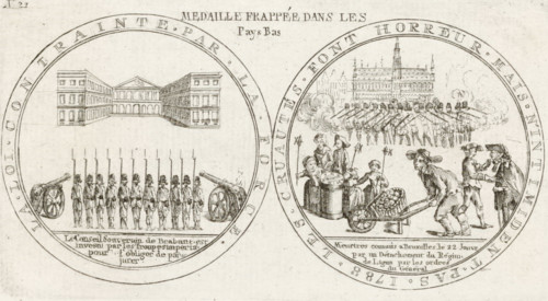 Medal in honor of the victims killed in Brussels on January 22, 1788, Medal struck in the