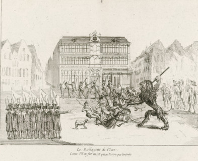 The Street Sweeper, Brabant Lion sweeps the square clean of soldiers, Brabant Revolution,