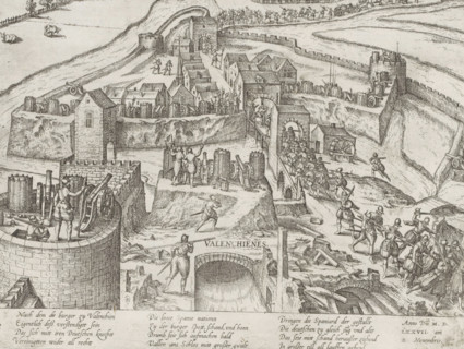 Liberation of Valenciennes, 1576, Series 7: Dutch Events, 1576-1577, print, album page, historical