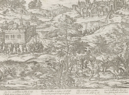 Castelnau comes to Amboise, 1560, Series 3: French Wars of Religion, 1559-1573, print, album page,