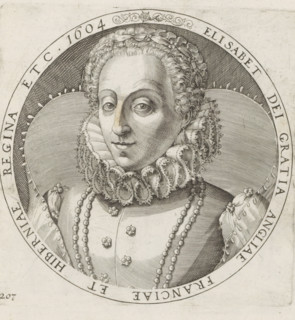 Portrait of Queen Elizabeth I, Series 4: French, German and English Events, 1576-1610, print, album