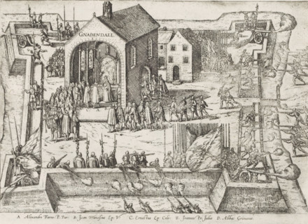 Parma and the Papal Envoy at Gnadental, 1586, Series 9: Dutch and German Events, 1583-1587, print,