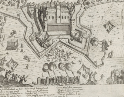 Krakow Castle captured, 1605, Series 10: Dutch and Foreign Events, 1587-1612, print, album page,