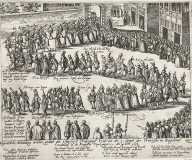 Wedding procession for Count Palatine Frederick V and Princess Elizabeth of England, 1613, Actual