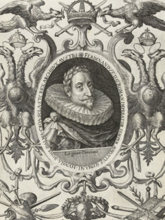 Portrait of Emperor Ferdinand II, 1619, Series 11: Miscellaneous Foreign Events, 1571-1631, print,