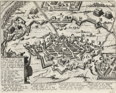 Siege of Frankenthal by the Spanish, 1621, Abbildung der Statt und belegerung Franckenthall, wie