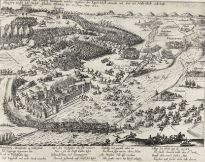 Battle of Höchst am Main, 1622, Eigentliche Abbildung das Treffen belängendt, welches zwischen der
