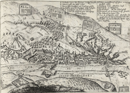 Siege of Heidelberg, 1622, Series 11: Miscellaneous Foreign Events, 1571-1631, print, album page,