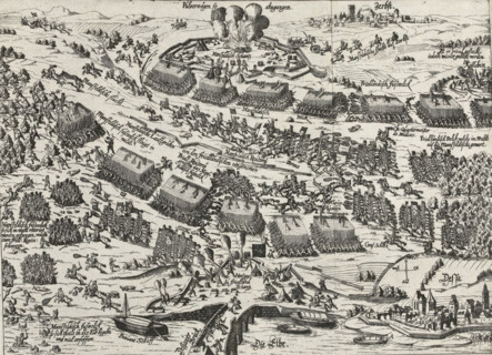 Battle of Dessau, 1626, Series 11: Miscellaneous Foreign Events, 1571-1631, print, album page,