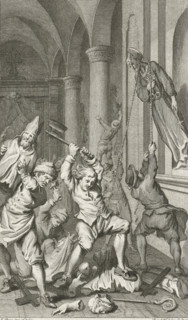 Iconoclasm in the Netherlands, Iconoclasm in a church, 1566, print, historical print, 1566. A group