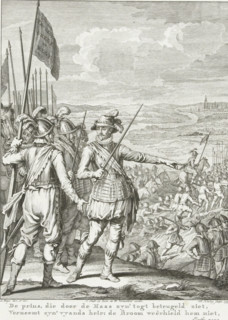 The Prince's army crosses the Meuse, 1568, The Prince, who sees his advance restrained by the