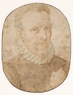 Portrait of a man, drawing, three-quarters to the left., draftsman (artist): Hendrick van Cleve,