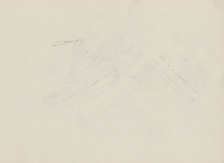 Abklatsch of the pencil drawing on page 17 verso, sketchbook page, page 18 recto from sketchbook