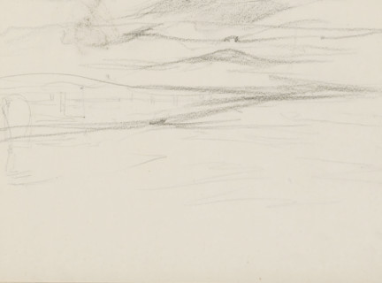 Seascape, sketchbook page, Page 4 recto from a sketchbook with 17 pages., draftsman (artist):