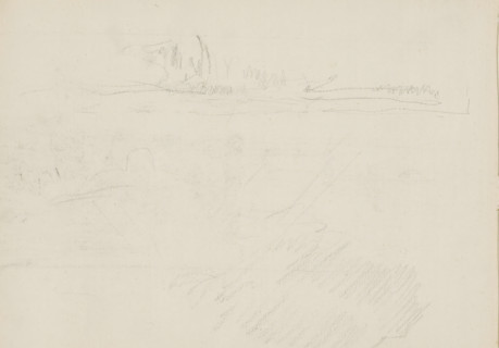Landscapes, sketchbook page, Page 8 verso from a sketchbook with 17 pages., draftsman (artist):