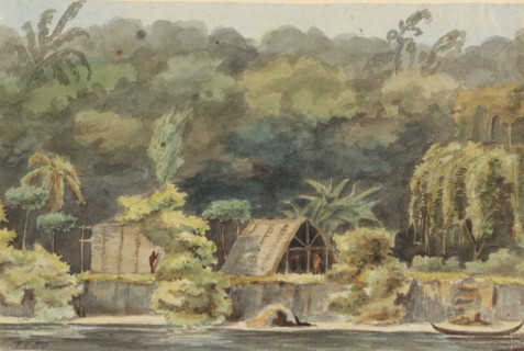 Settlement of the indigenous people at Oeman kondre (former title), Oeman-kondre in the Marowijne,