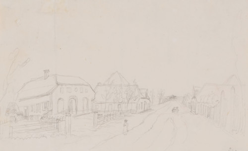 De Breesaap near Velsen, North Holland, drawing, topographical view, annotation: 'Sketch showing