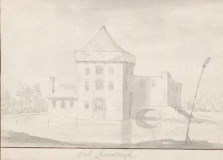 View of the Grote or Sint-Laurenskerk in Rotterdam, drawing, draftsman (artist): Eugène Rensburg