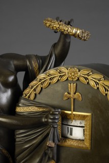 Pendule époque Empire (détail)
