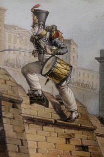 Delaye, Le tambour Maltreau à la prise de Lograno le 19 avril 1823 (détail)
