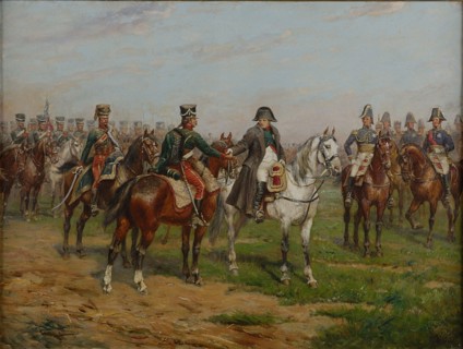 Meissonnier, "Remise par l'Empereur Napoléon Ier d'une croix de la Légion d'honneur sur le champ de bataille"