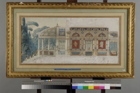 Attribué à Percier et Fontaine, Projet de décoration à la pompéienne