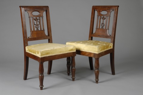 Paire de chaises d'époque Empire