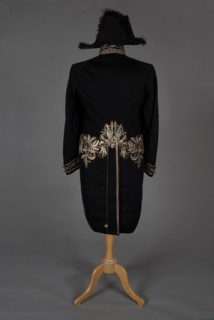 Uniforme du sénateur M. de Barral (vue de dos)