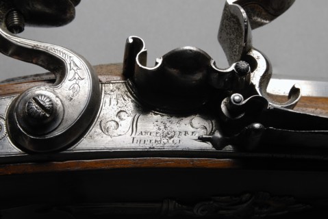 Tromblon de voyage du Premier Empire (détail)