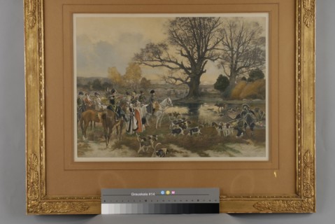 L'Empereur Napoléon Ier participant à une chasse à courre