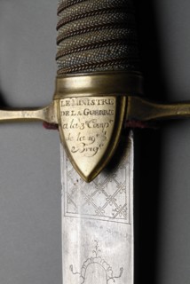 Sabre des "Quatre Cent Braves" (détail)