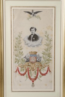 Allégorie du Prince Impérial aux Armes de la ville de Paris