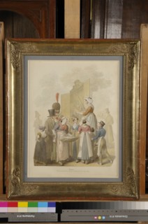 Georg Emanuel Optiz, "La Marchande de chapelets, Paris - Boulevard Bonne-Nouvelle"