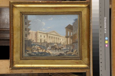 Pierre Antoine de Machy (attributed to), " The construction of the Academy of Surgery "