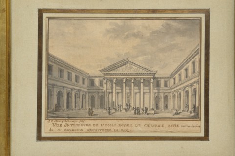 Thiery de Sainte-Colombe Luc Vincent, " Interior view of the Royal School of Surgery "