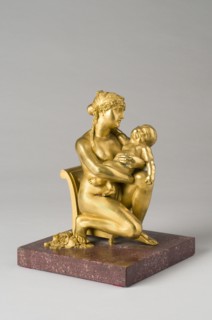 Groupe symbolisant vraisemblablement Marie-Louise et le roi de Rome, époque Empire