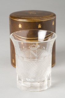Verre gobelet en demi cristal, 1er tiers du 19e siècle