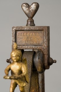 Miniaturisation d'un métier à tisser (détail), époque Premier Empire
